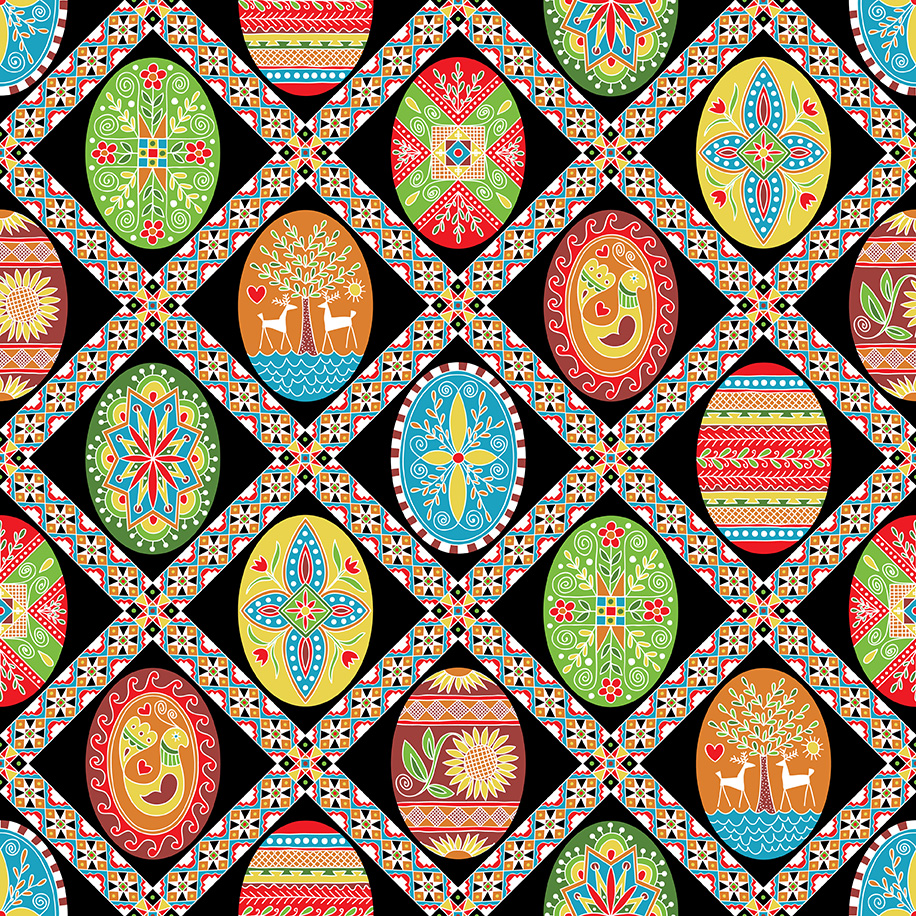 pysanky background-with eggs-repeat