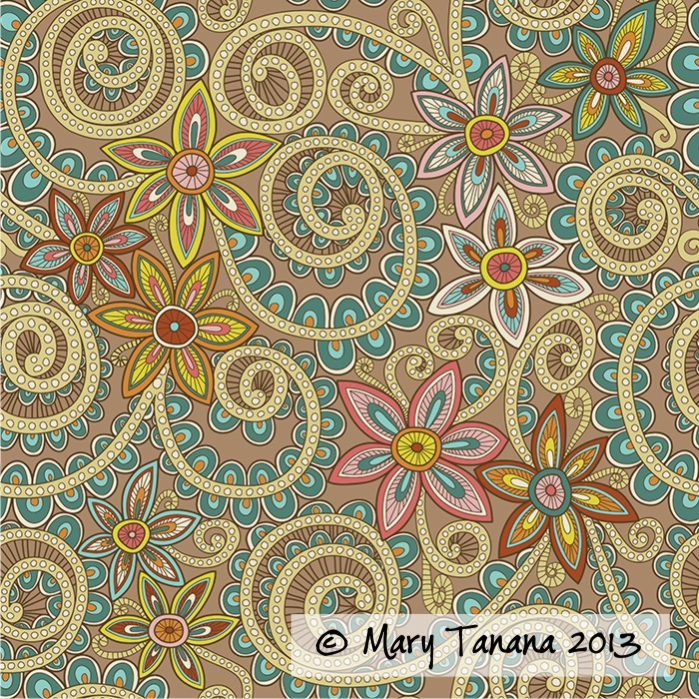 #henna #paisley #flower #floral #hennasurfacepattern #spiral #scroll #groovitydesigns #marytanana
