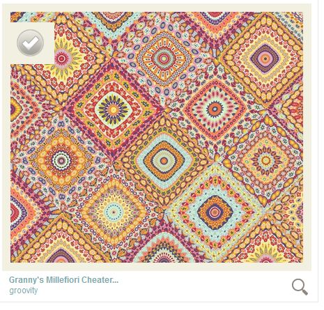 Granny's Millefiori Quilt- by Mary Tanana © 2014-on Spoonflower