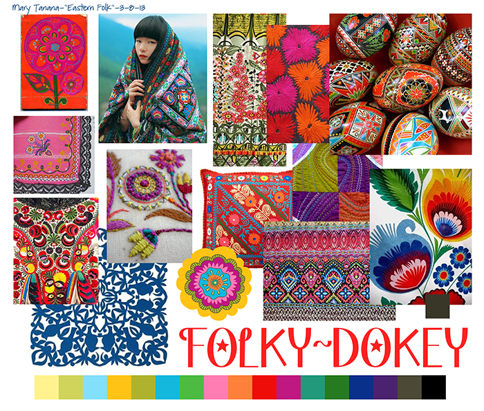 Folky-Dokey Mood Board by Mary Tanana