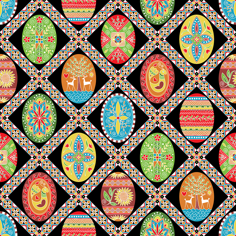 Pysanky pattern-Eggs-stravaganza by Mary Tanana